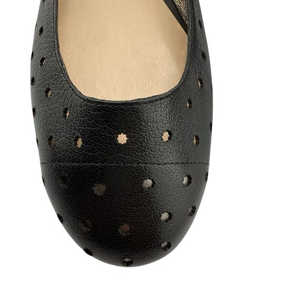 Nine West Marie Black Leather Women's Size 9.5 Slip On Flats NWB‎ - Picture 3 of 10